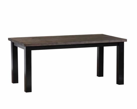 Black and Weathered Oak Dining Table main image