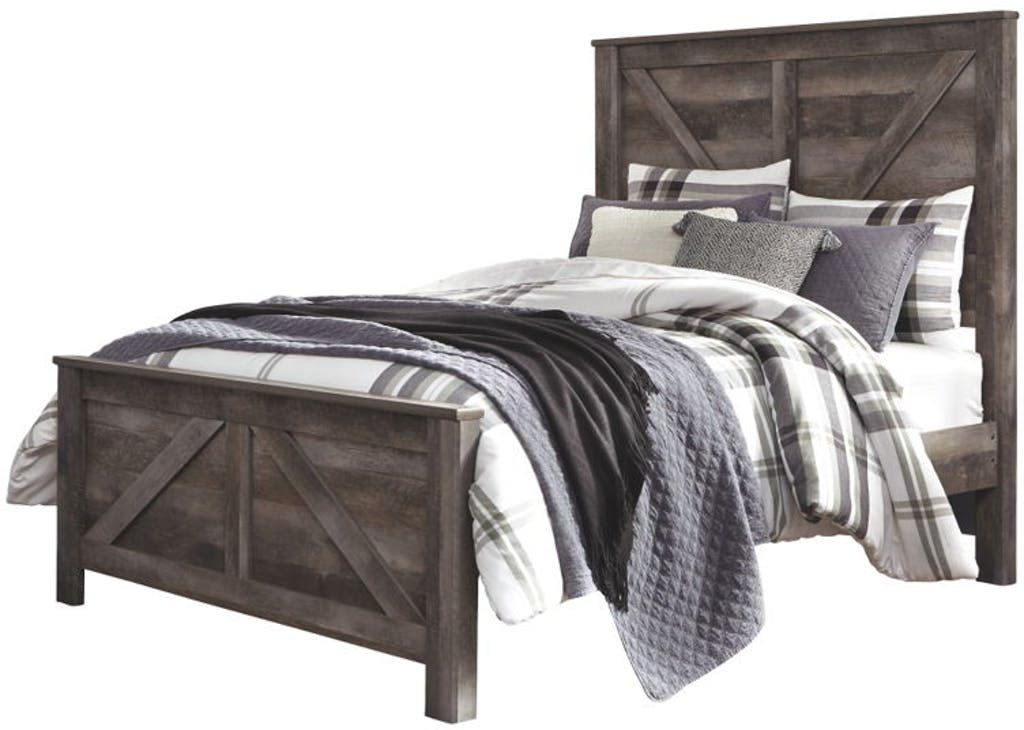 Wynnlow Gray Queen Crossbuck Panel Headboard main image