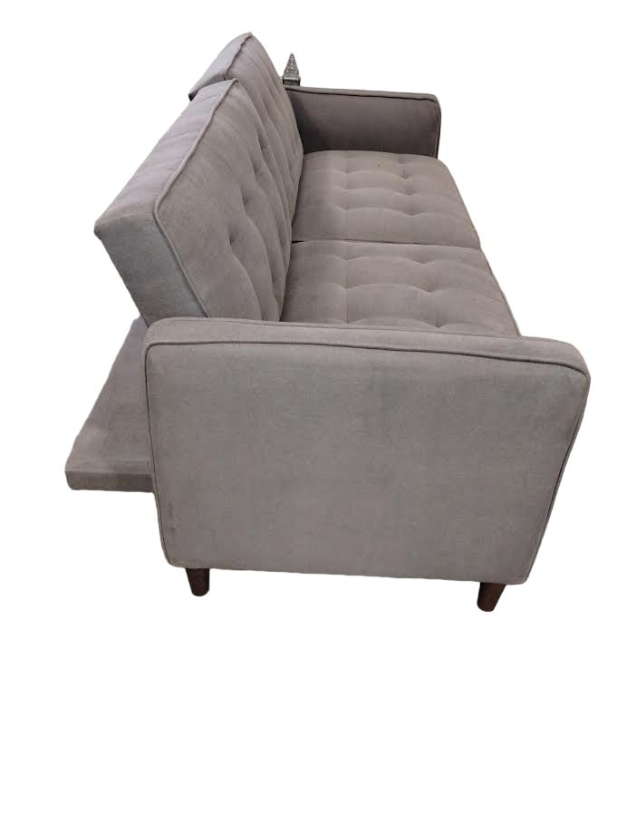 Grey Square Arm Futon main image